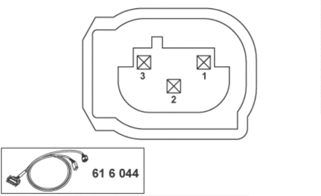 Ejemplo conector 3 pines modelos BMW para interfaz Chigee